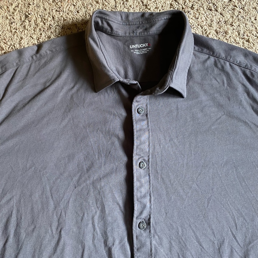 Untuckit button down shirt XXXL Classic Gray